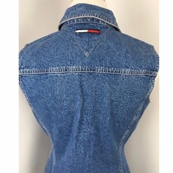 Vintage 90s Tommy Hilfiger Denim Shirt Dress - Picture 6 of 7